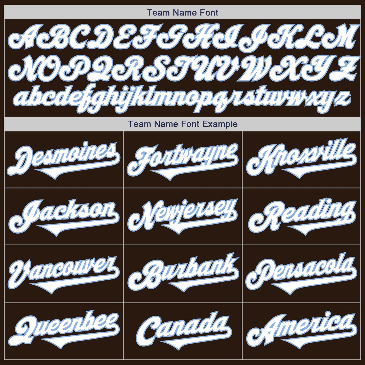 Custom Brown White-Light Blue Authentic Two Tone Baseball Jersey view 4