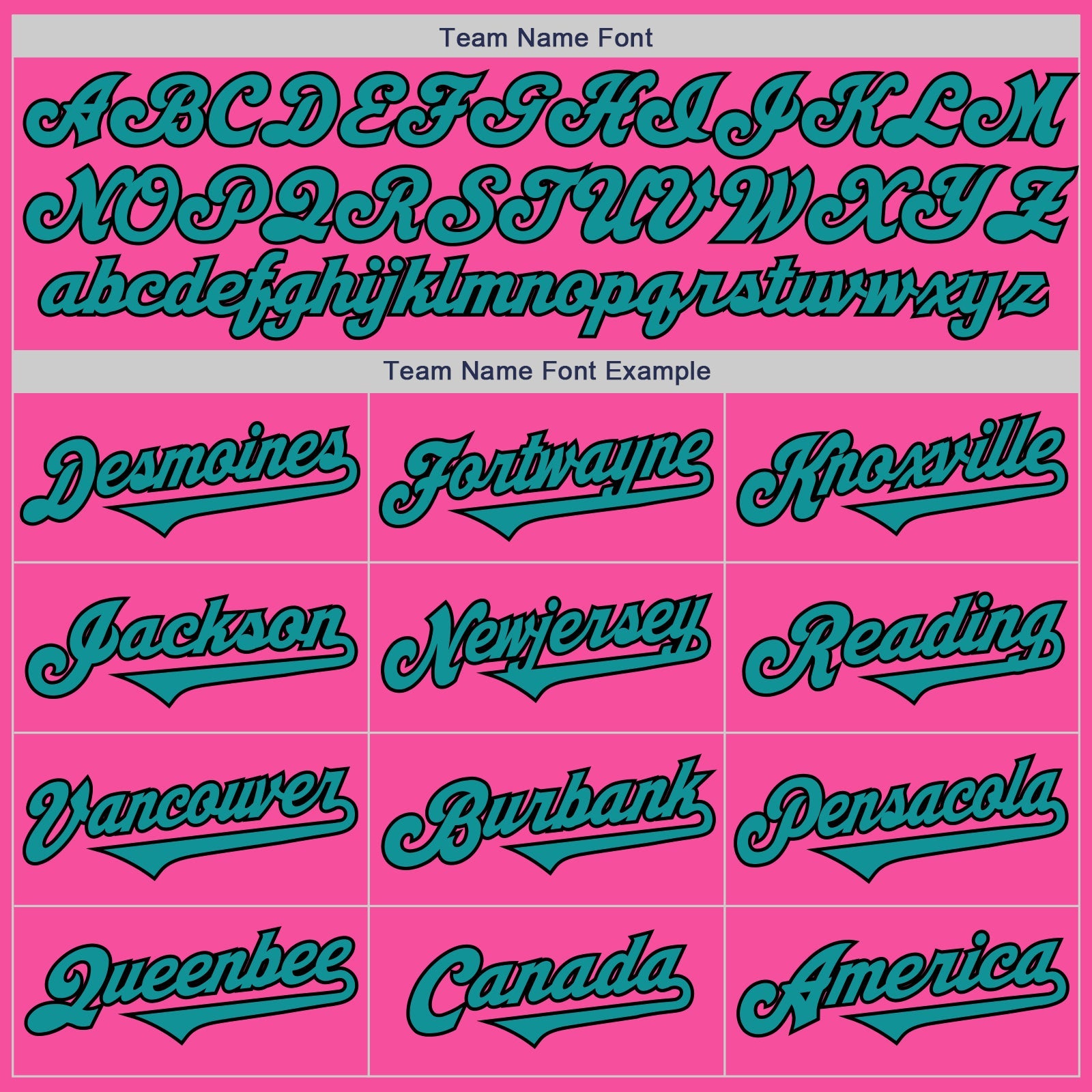 Custom Pink Teal-Black Authentic Two Tone Baseball Jersey view 4