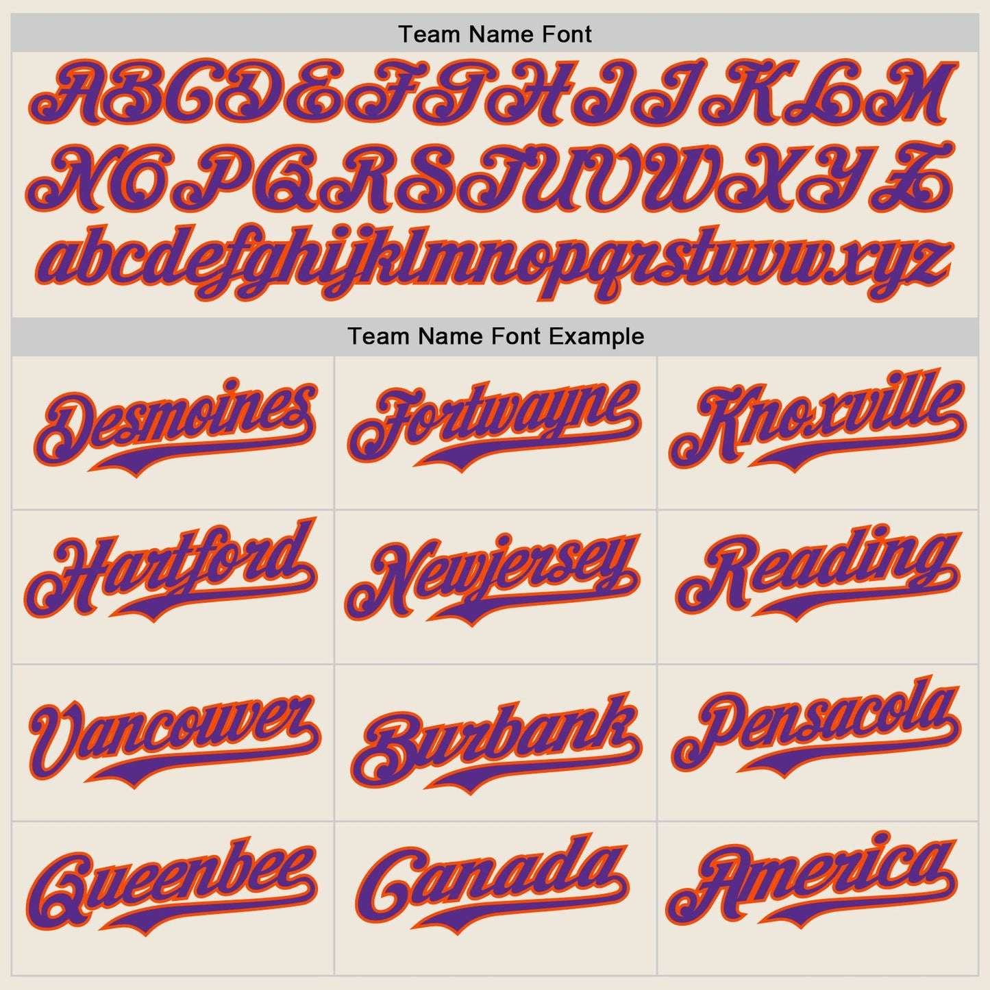 Custom Cream Purple Pinstripe Orange Authentic Two Tone Baseball Jersey view 4