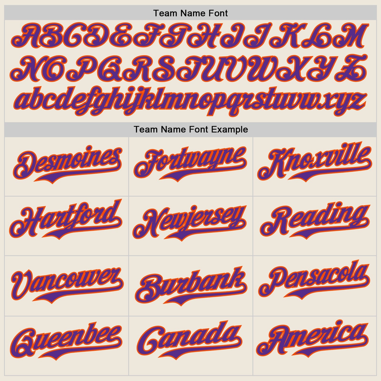 Custom Cream Purple Pinstripe Orange Authentic Two Tone Baseball Jersey view 4