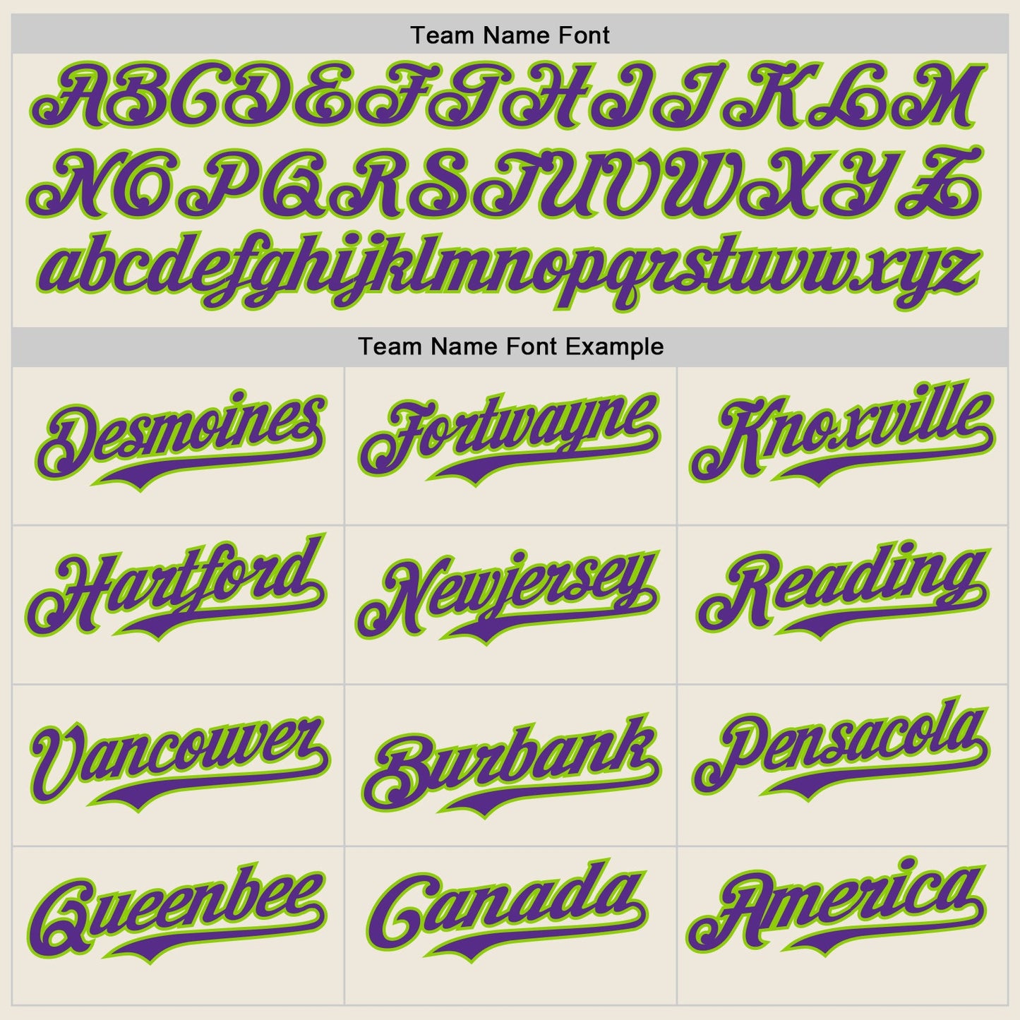 Custom Cream Purple Pinstripe Neon Green Authentic Two Tone Baseball Jersey view 4