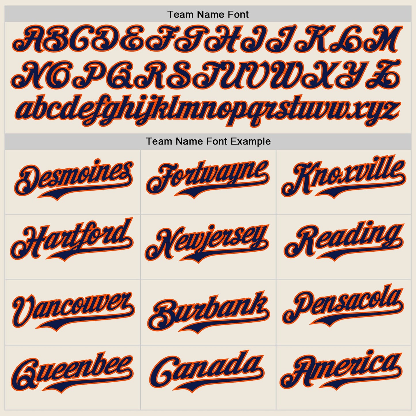 Custom Cream Navy Pinstripe Orange Authentic Two Tone Baseball Jersey view 4