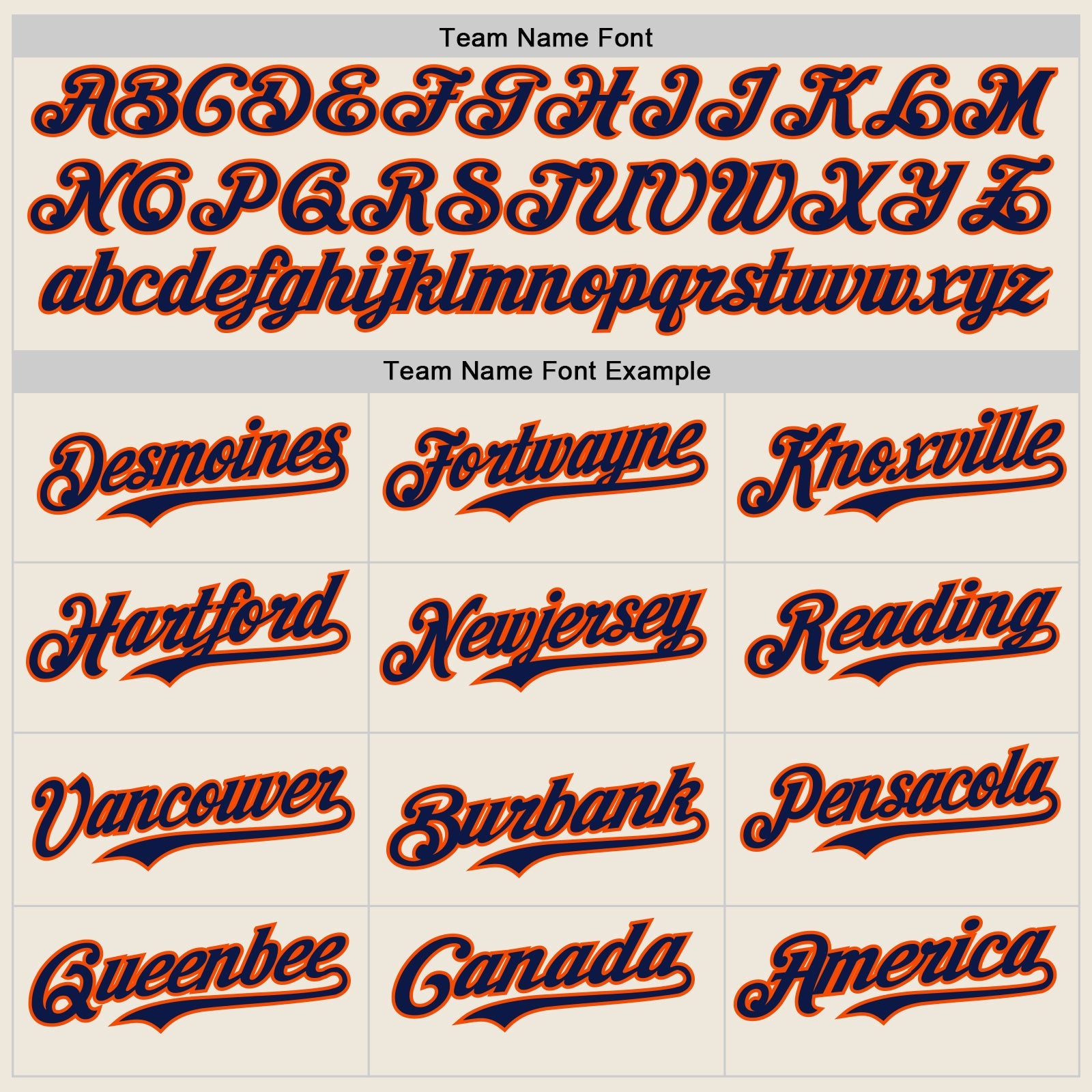 Custom Cream Navy Pinstripe Orange Authentic Two Tone Baseball Jersey view 4