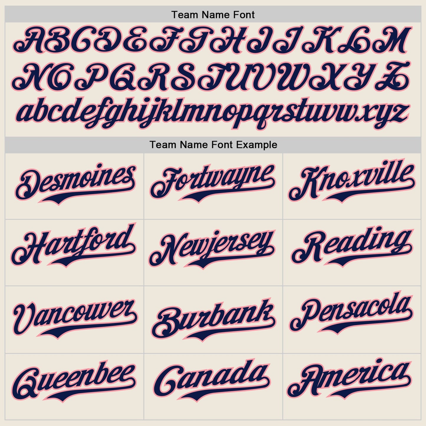 Custom Cream Navy Pinstripe Medium Pink Authentic Two Tone Baseball Jersey view 4