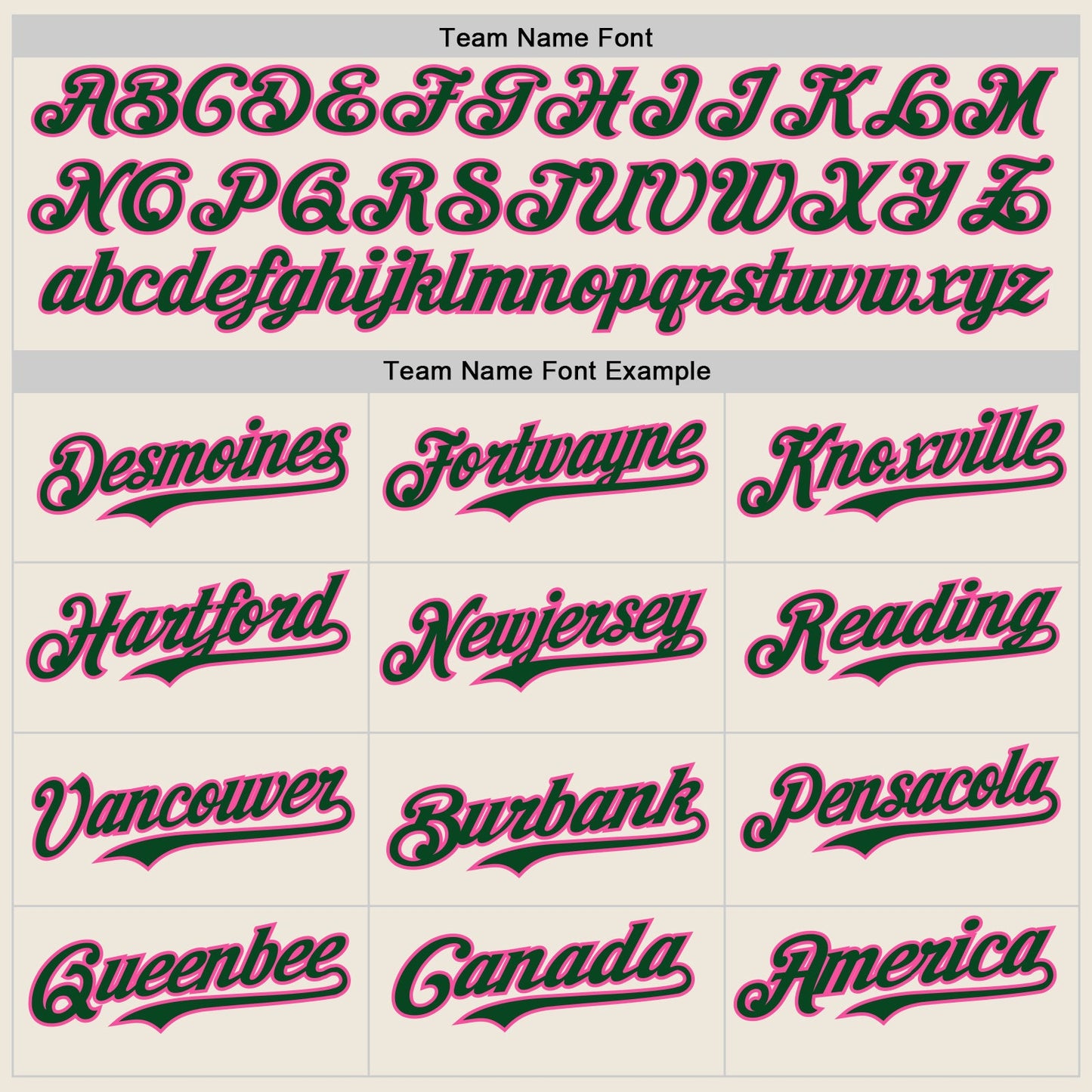 Custom Cream Green Pinstripe Pink Authentic Two Tone Baseball Jersey view 4