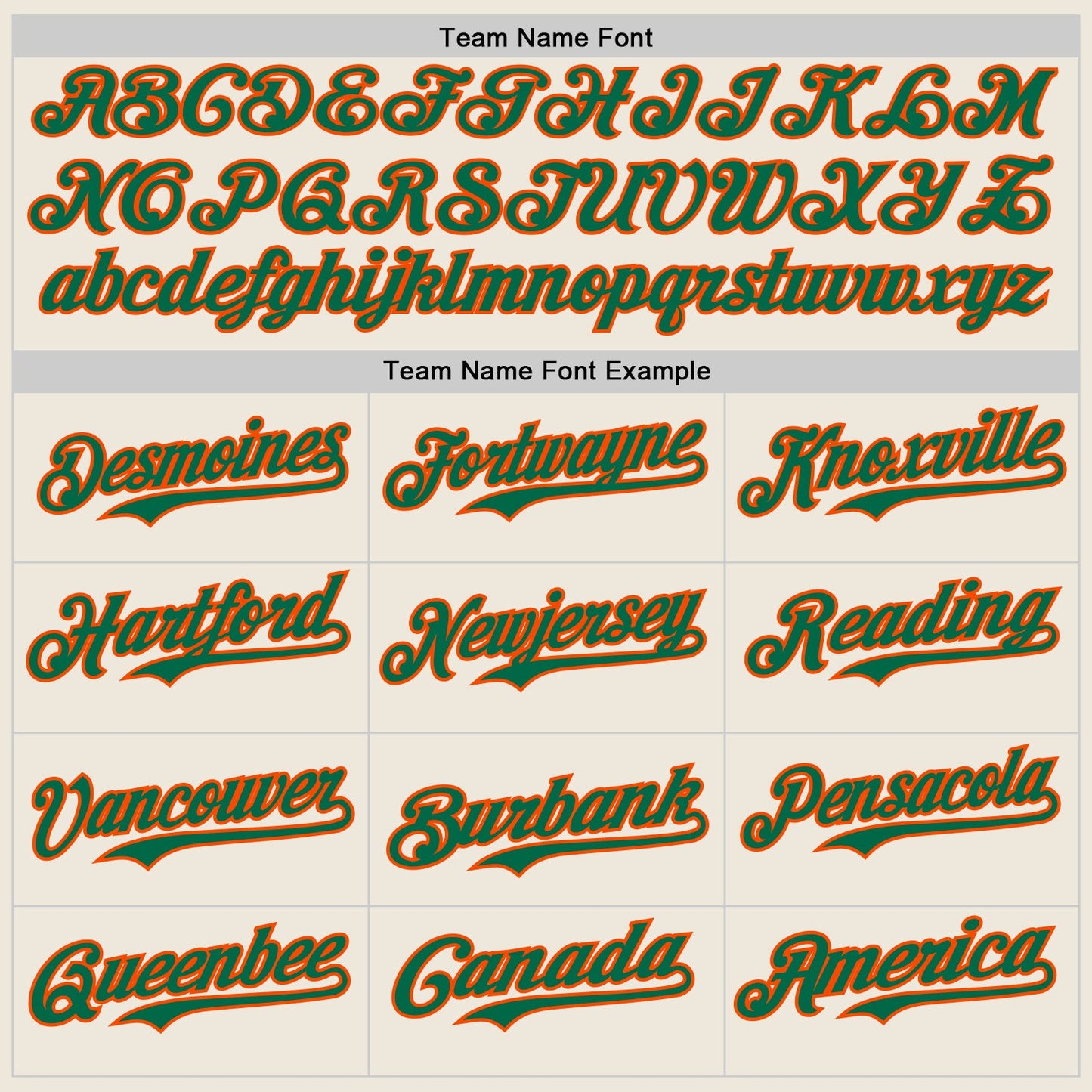 Custom Cream Kelly Green Pinstripe Orange Authentic Two Tone Baseball Jersey view 4
