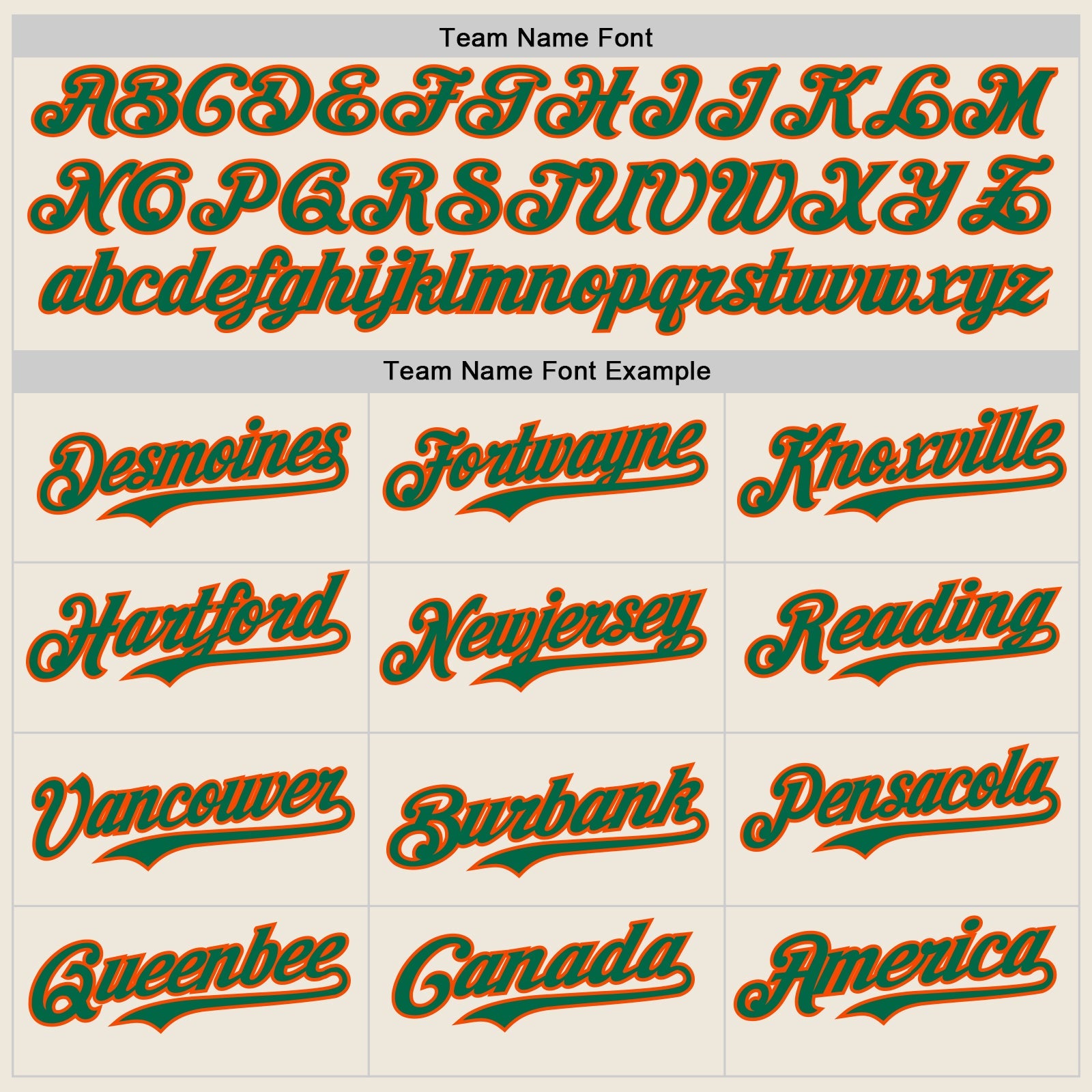 Custom Cream Kelly Green Pinstripe Orange Authentic Two Tone Baseball Jersey view 4
