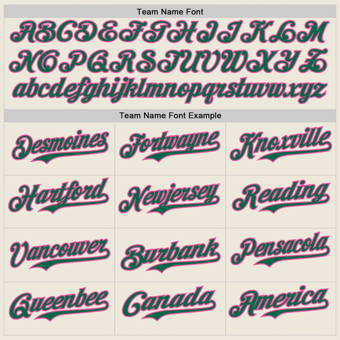 Custom Cream Kelly Green Pinstripe Pink Authentic Two Tone Baseball Jersey view 4