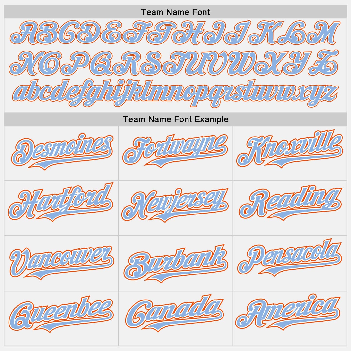 Custom White Light Blue Pinstripe Orange Authentic Two Tone Baseball Jersey view 4