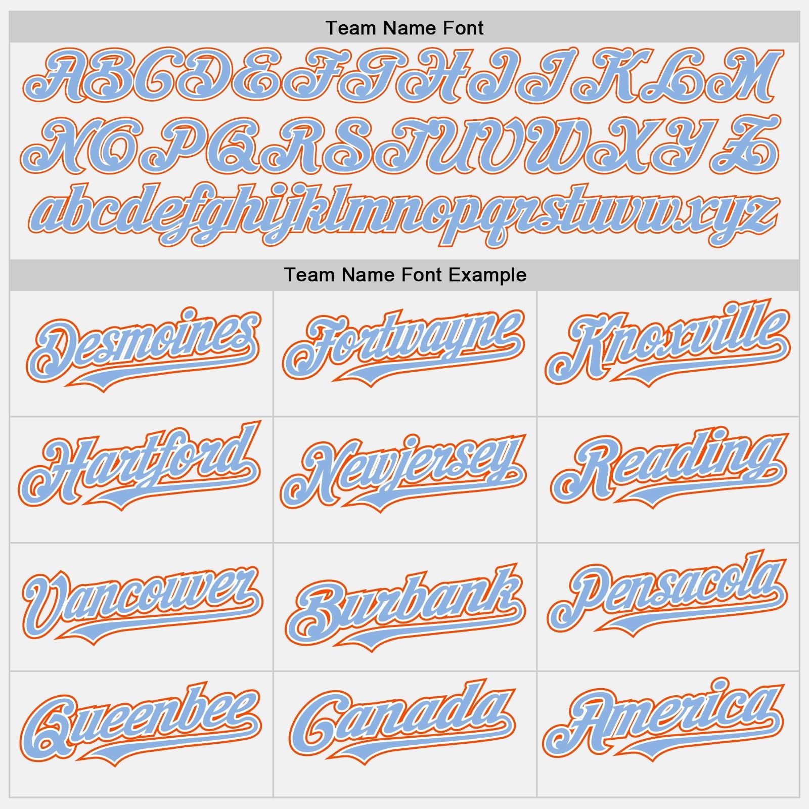 Custom White Light Blue Pinstripe Orange Authentic Two Tone Baseball Jersey view 4