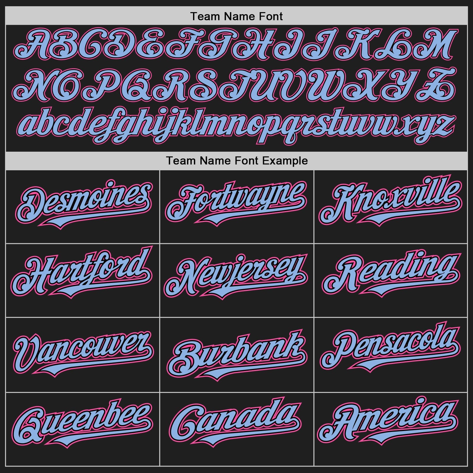 Custom Black Light Blue Pinstripe Pink Authentic Two Tone Baseball Jersey view 4