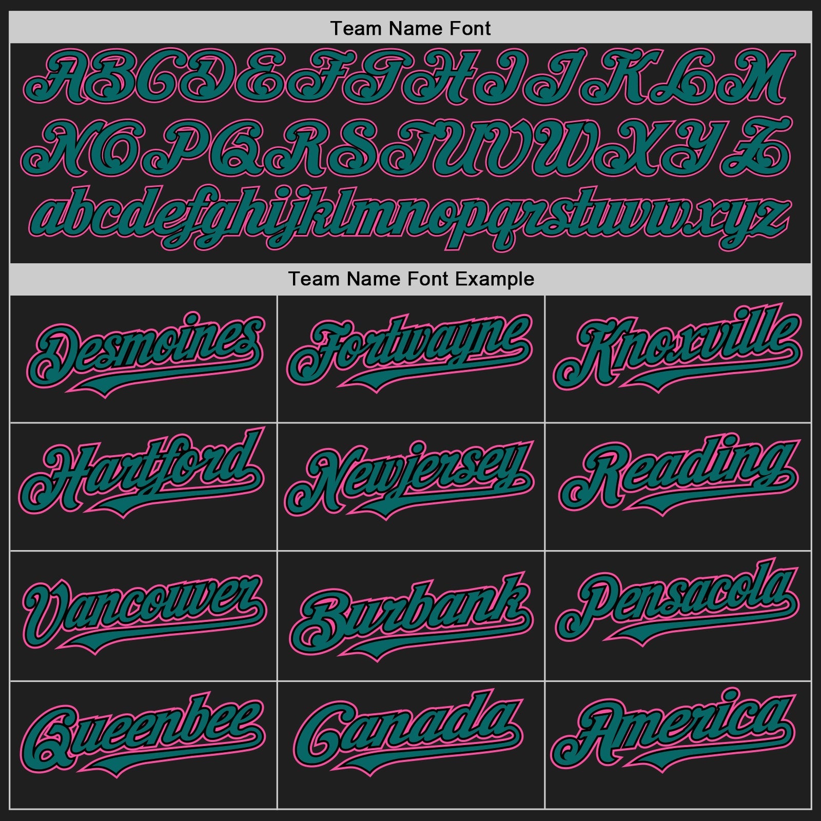 Custom Black Teal Pinstripe Pink Authentic Two Tone Baseball Jersey view 4