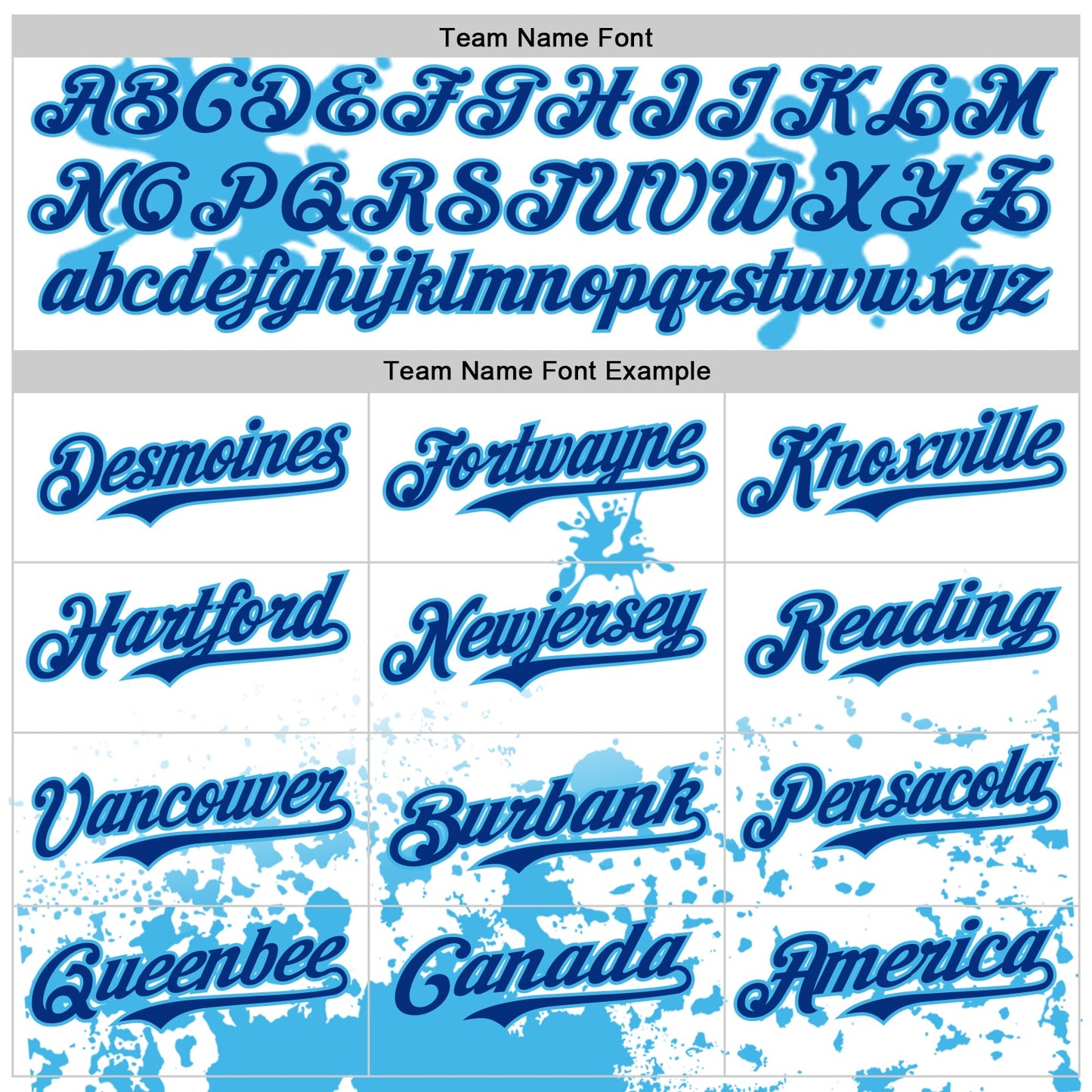 Custom White Royal-Sky Blue Splatter Camo Two Tone Authentic Baseball Jersey view 4