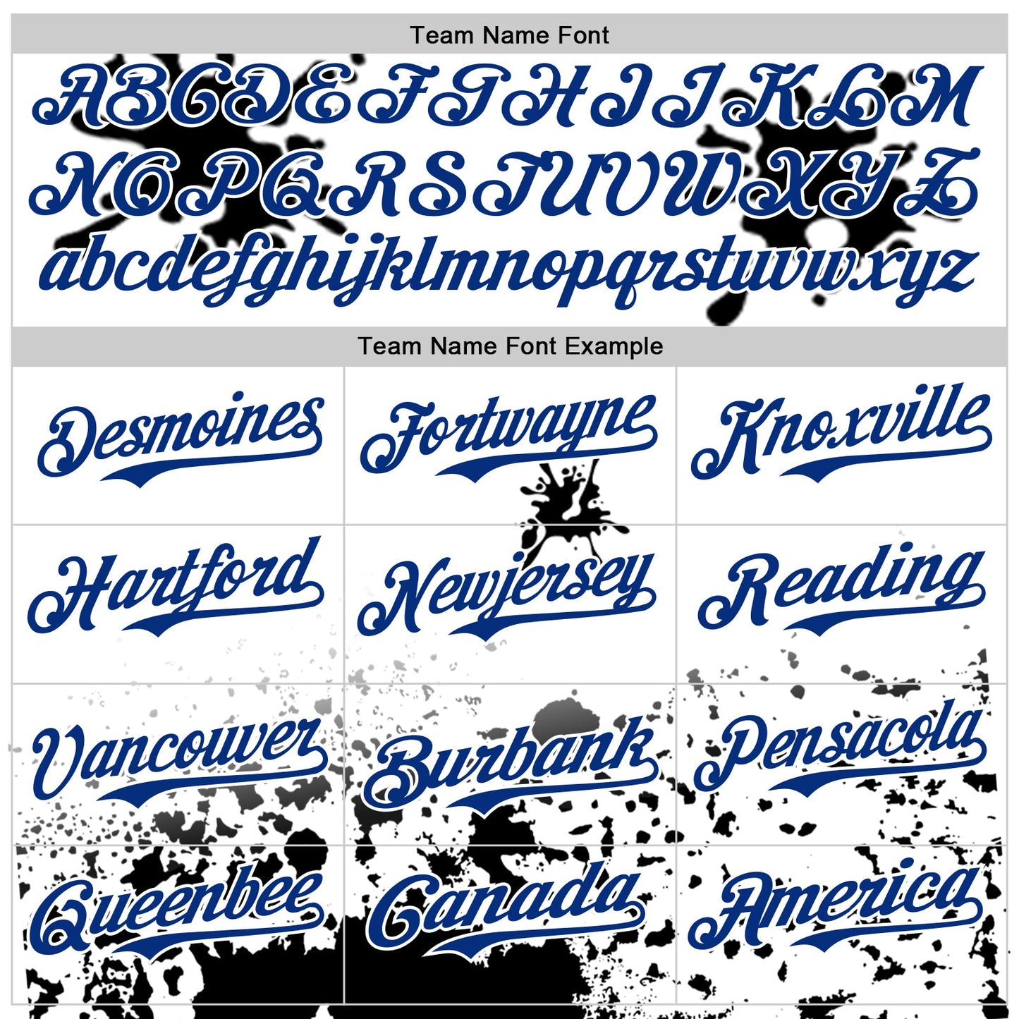 Custom White Royal-Black Splatter Camo Two Tone Authentic Baseball Jersey view 4