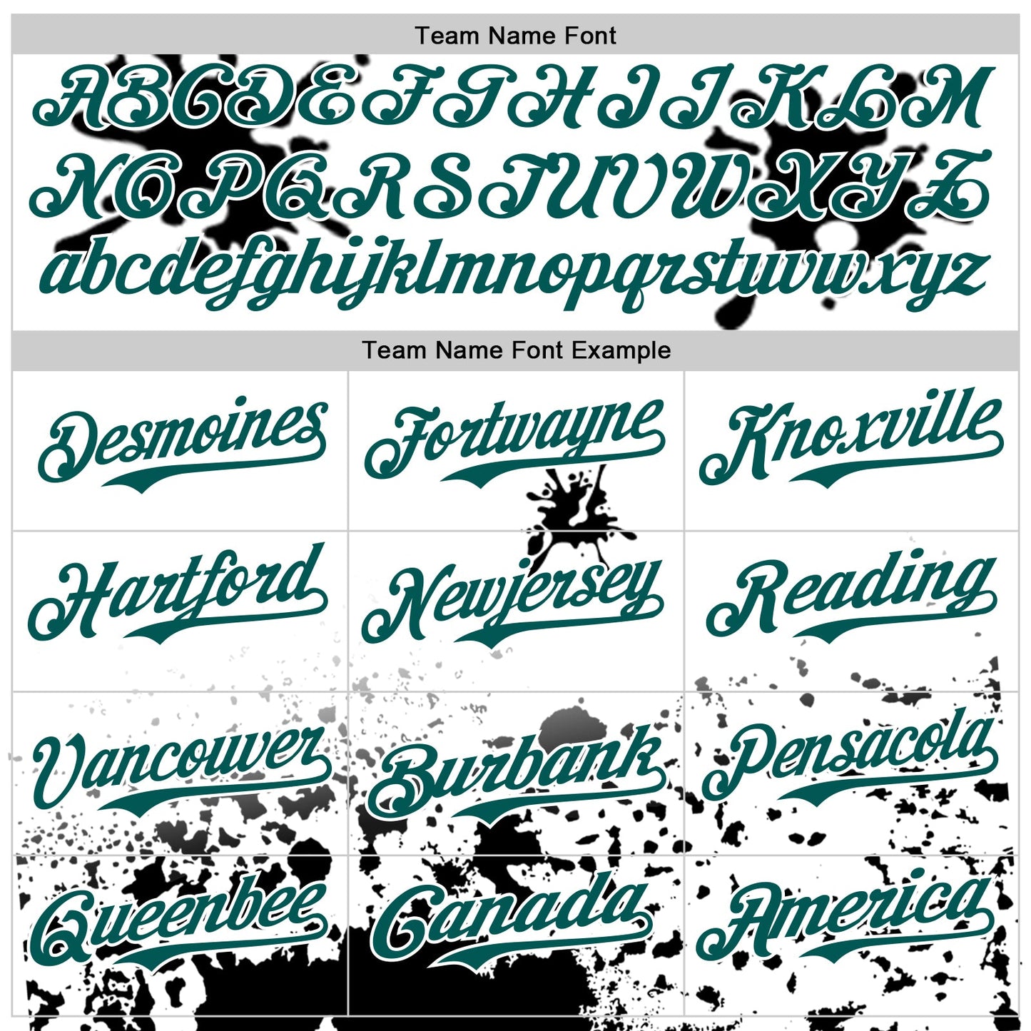 Custom White Midnight Green-Black Splatter Camo Two Tone Authentic Baseball Jersey view 4