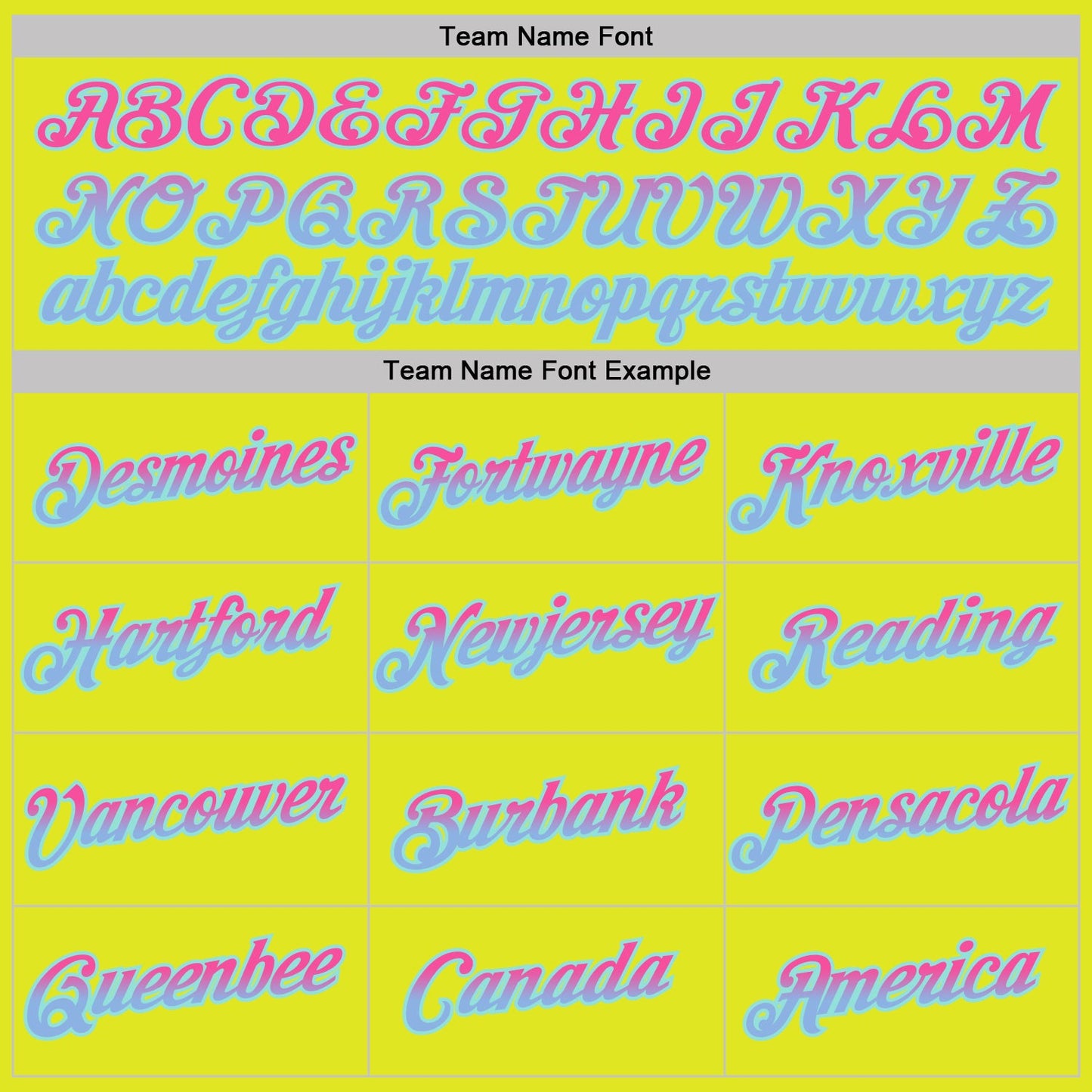Custom Neon Yellow Pink Light Blue-Ice Blue Gradient Two Tone Performance T-Shirt view 3