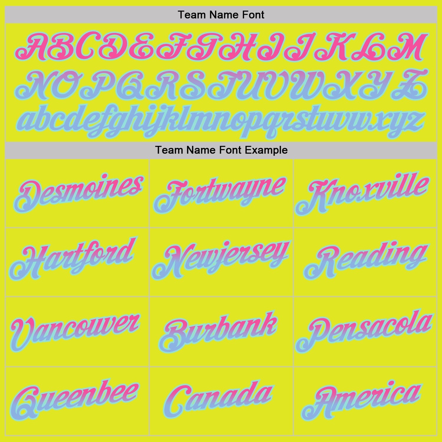 Custom Neon Yellow Pink Light Blue-Ice Blue Gradient Two Tone Performance T-Shirt view 3