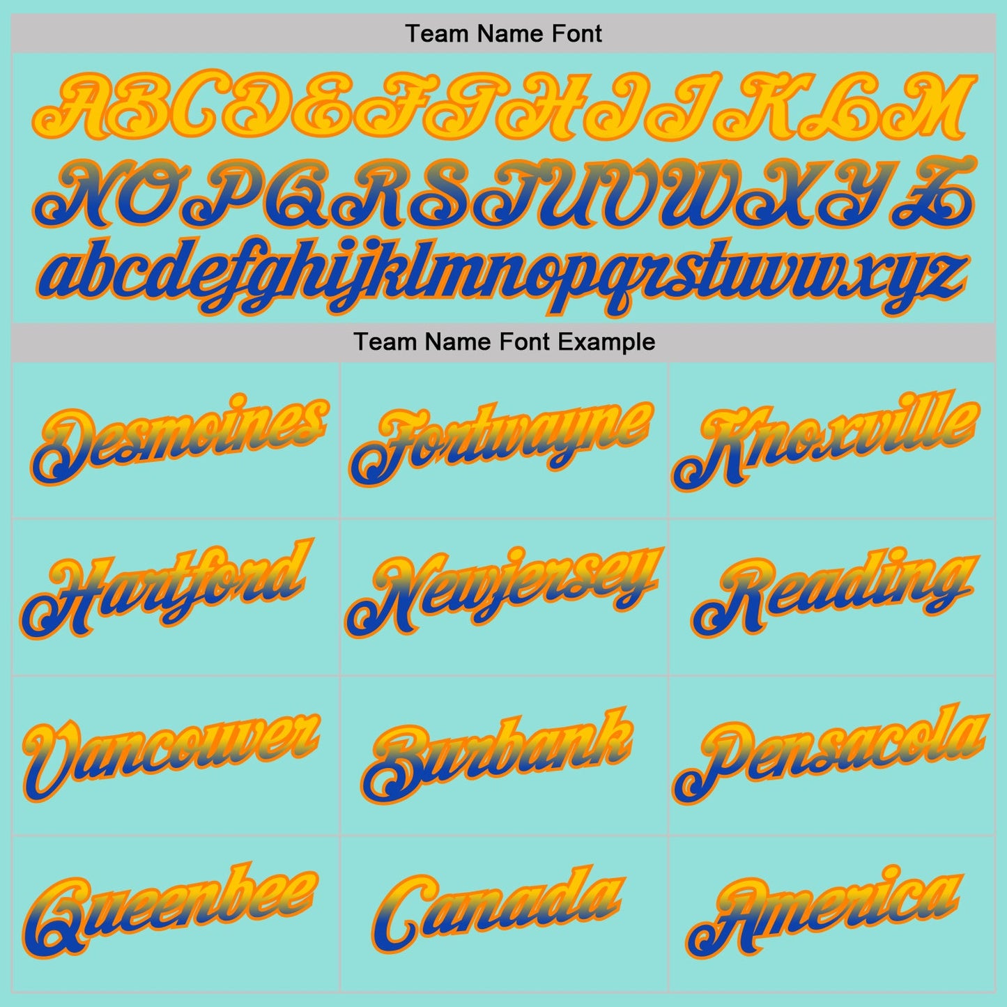 Custom Ice Blue Yellow Thunder Blue-Bay Orange Gradient Two Tone Performance T-Shirt view 3