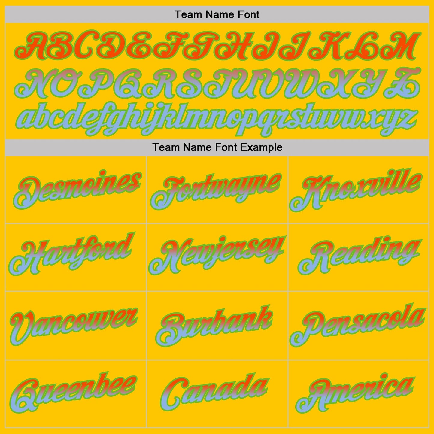Custom Yellow Orange Light Blue-Aurora Green Gradient Two Tone Performance T-Shirt view 3