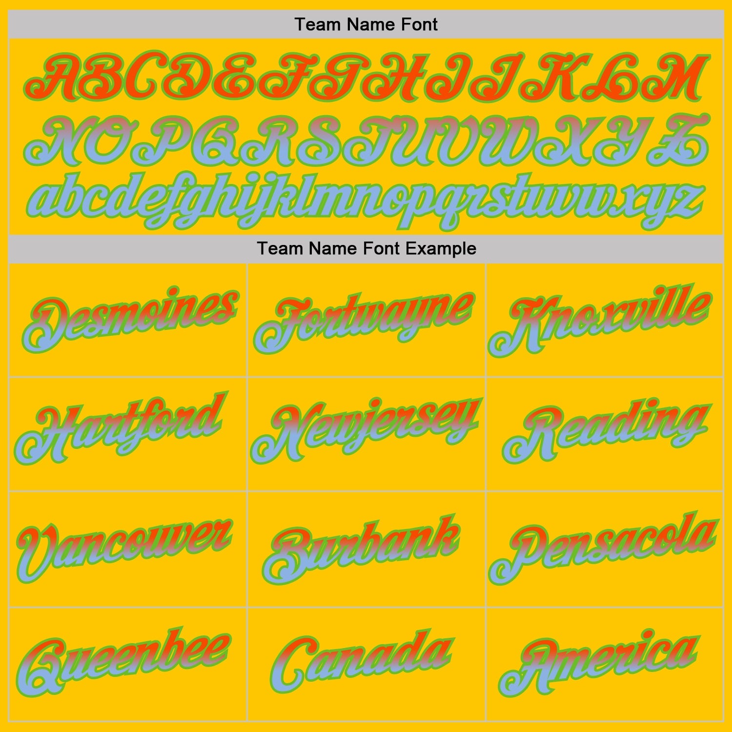 Custom Yellow Orange Light Blue-Aurora Green Gradient Two Tone Performance T-Shirt view 3
