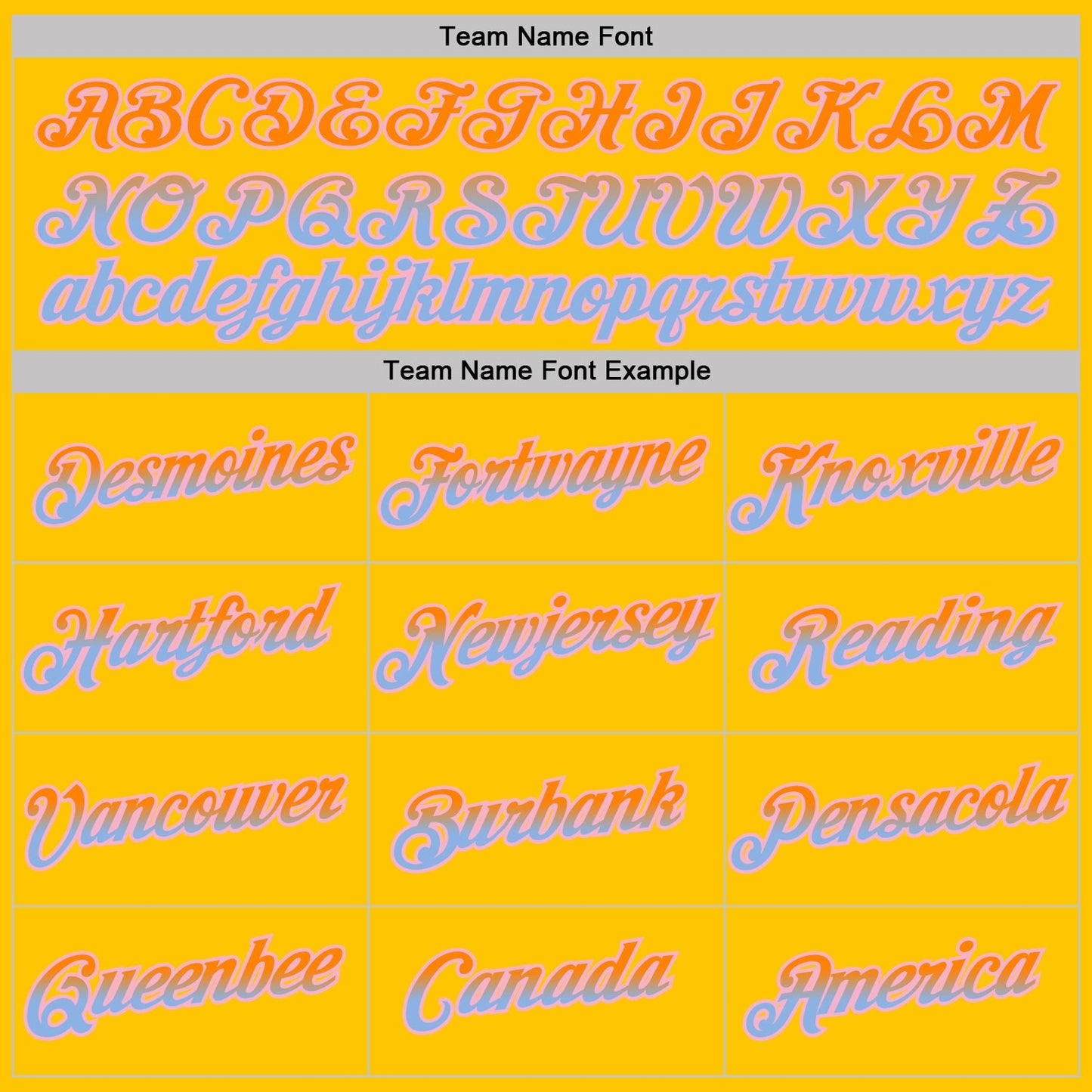 Custom Yellow Bay Orange Light Blue-Light Pink Gradient Two Tone Performance T-Shirt view 3