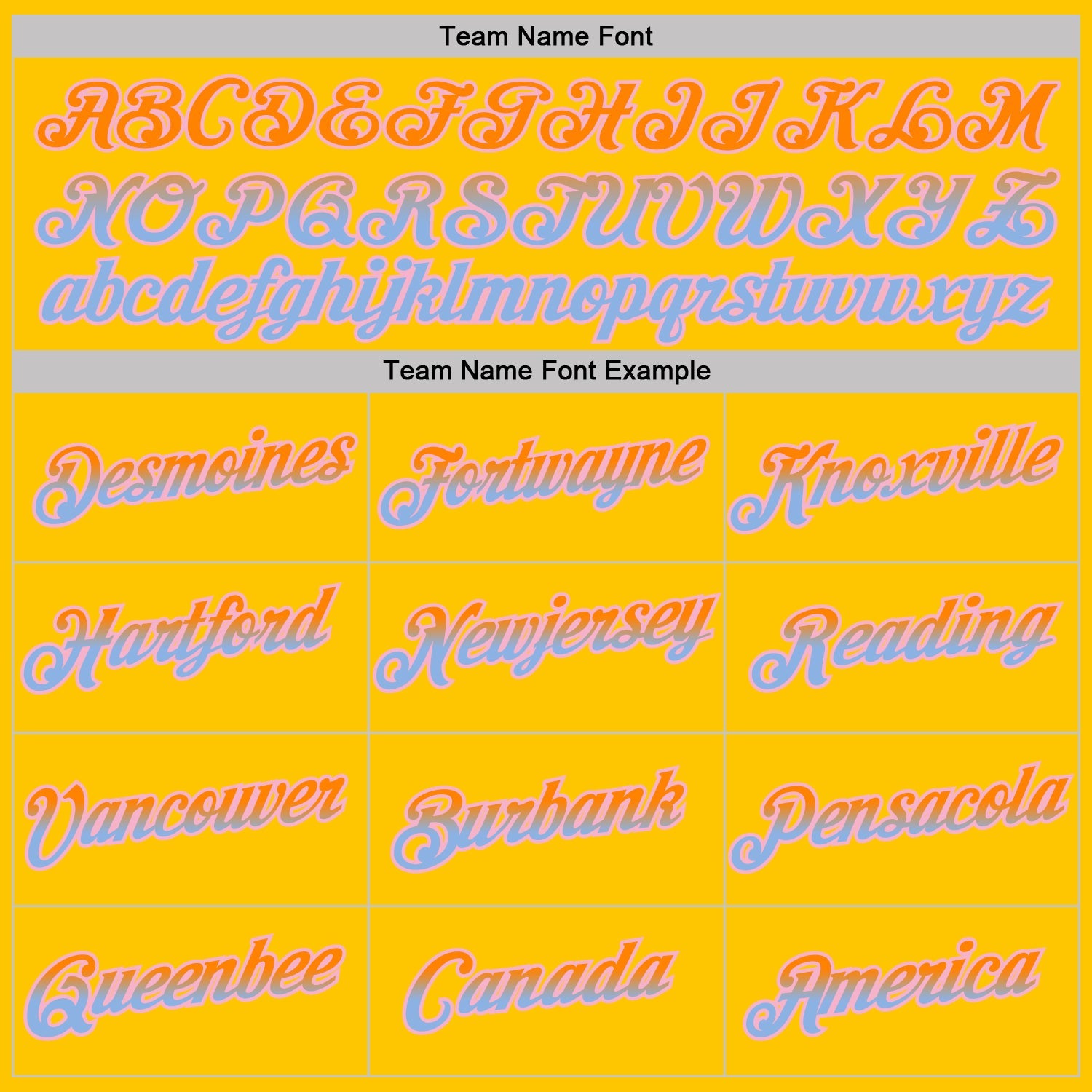 Custom Yellow Bay Orange Light Blue-Light Pink Gradient Two Tone Performance T-Shirt view 3