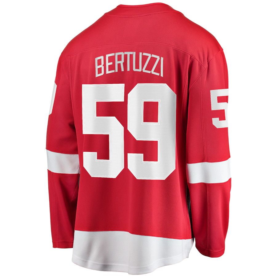 D.Red Wings #59 Tyler Bertuzzi Fanatics Branded Home Premier Breakaway Player Jersey Red Stitched American Hockey Jerseys - Main View