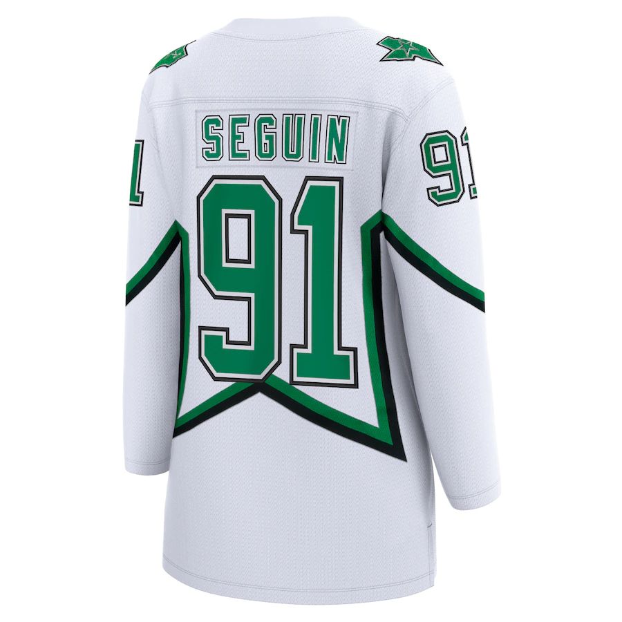 D.Stars #91 Tyler Seguin Fanatics Branded 2020-21 Special Edition Breakaway Player Jersey White Stitched American Hockey Jerseys - Main View