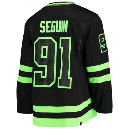 D.Stars #91 Tyler Seguin Alternate Primegreen Authentic Pro Player Jersey Black Green Stitched American Hockey Jerseys - Main View