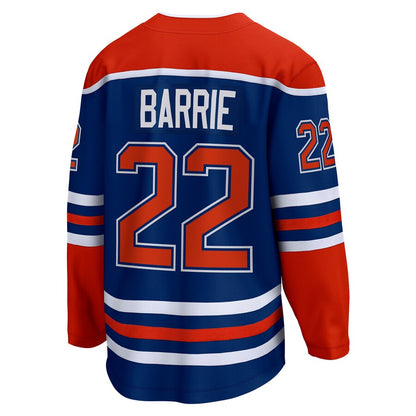 E.Oilers #22 Tyson Barrie Fanatics Branded Home Breakaway Player Jersey Royal Stitched American Hockey Jerseys - Main View