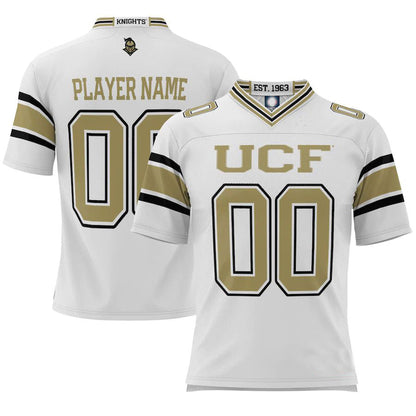 Custom U.Knights ProSphere NIL Pick-A-Player Football Jersey White Stitched American College Jerseys - Main View