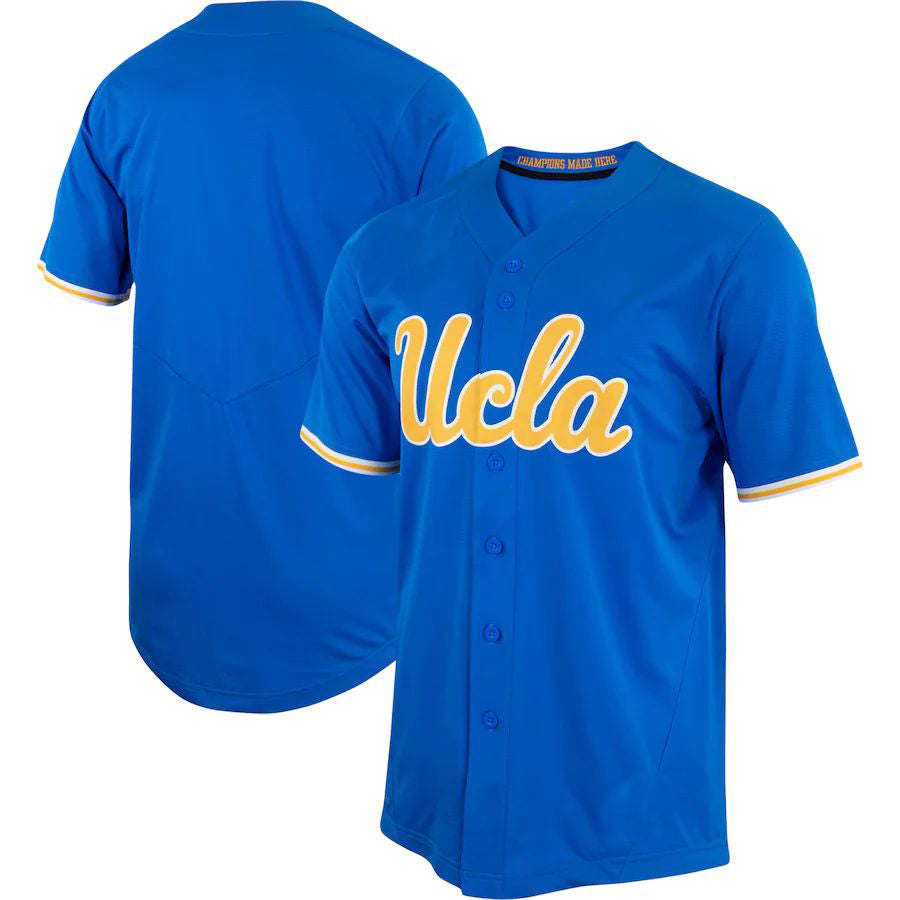 U.Bruins Replica Baseball Jersey Blue Stitched American College Jerseys - Main View