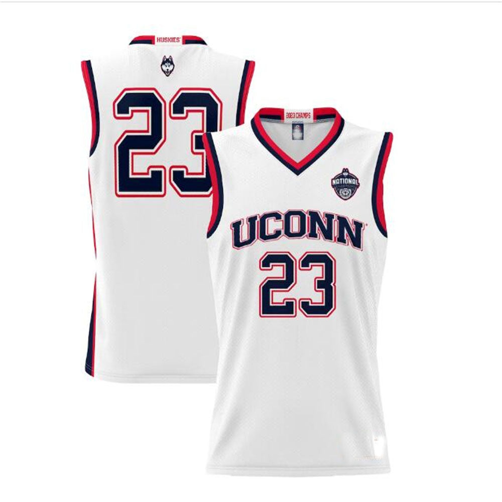 #23 U.Huskies ProSphere 2023 Basketball National Champions Basketball Jersey - Navy Stitched American College Jerseys - Main View
