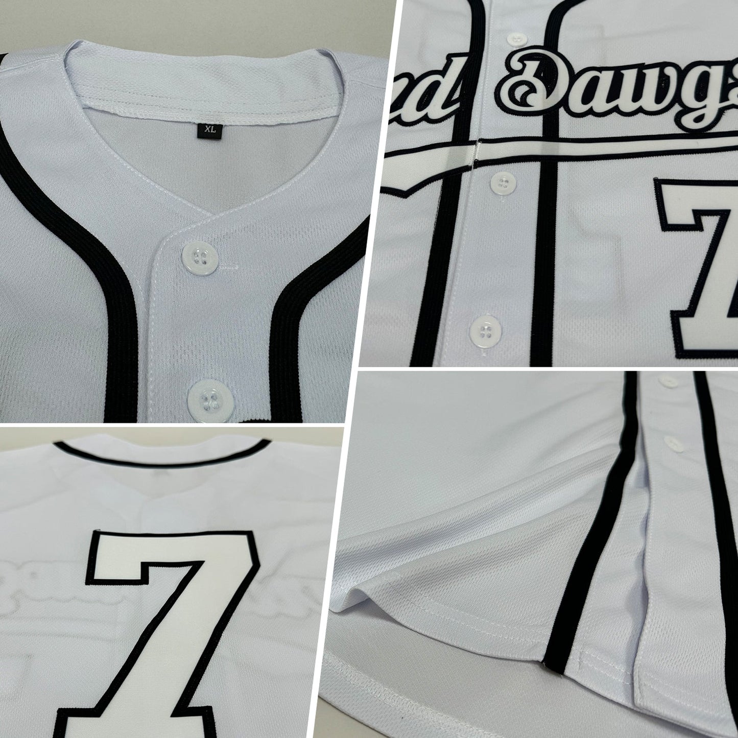 Custom White White-Black Authentic Sleeveless Baseball Jersey view 2