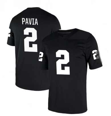 V.Commodores #2 Diego Pavia Black Game Football Stitched American College Jerseys - Main View