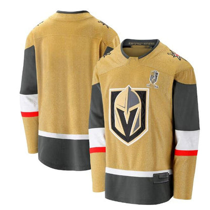 V.Golden Knights Fanatics Branded 2023 Stanley Cup Champions Home Breakaway Jersey - Gold Hockey Jerseys - Main View