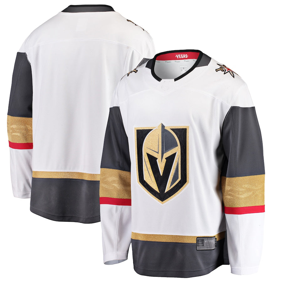 V.Golden Knights Fanatics Branded Breakaway Away Jersey White Stitched American Hockey Jerseys - Main View