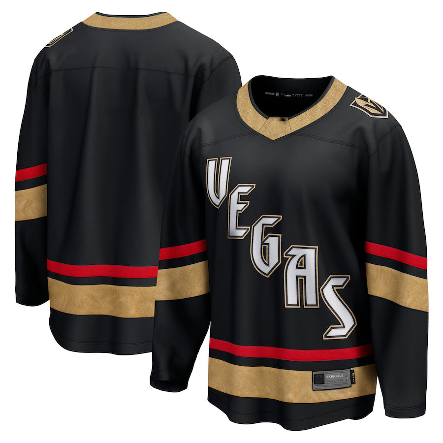 V.Golden Knights Fanatics Branded Special Edition 2.0 Breakaway Blank Jersey Black Stitched American Hockey Jerseys - Main View