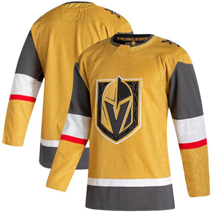 V.Golden Knights 2020-21 Home Authentic Jersey Gold Stitched American Hockey Jerseys - Main View