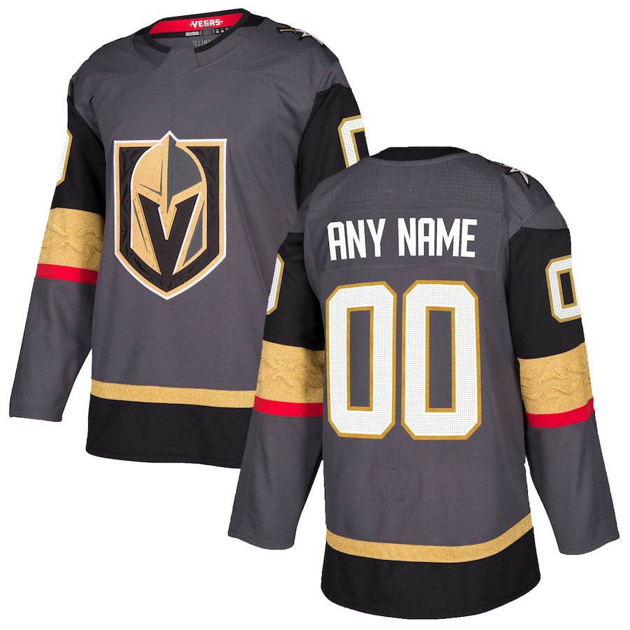 Custom V.Golden Knights Alternate Authentic  Jersey Gray Stitched American Hockey Jerseys - Main View