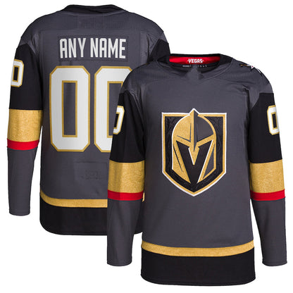 Custom V.Golden Knights Alternate Authentic Pro Jersey Gray Stitched American Hockey Jerseys - Main View