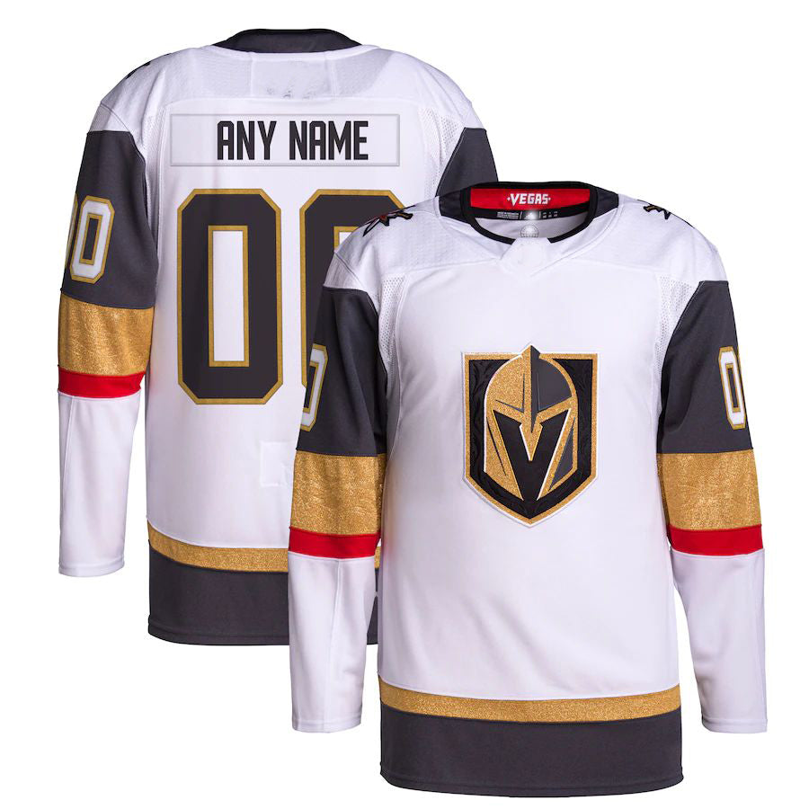 Custom V.Golden Knights Away Primegreen Authentic Pro White Gray Stitched American Hockey Jerseys - Main View