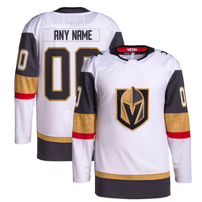 Custom V.Golden Knights Away Primegreen Authentic Pro White Gray Stitched American Hockey Jerseys - Main View