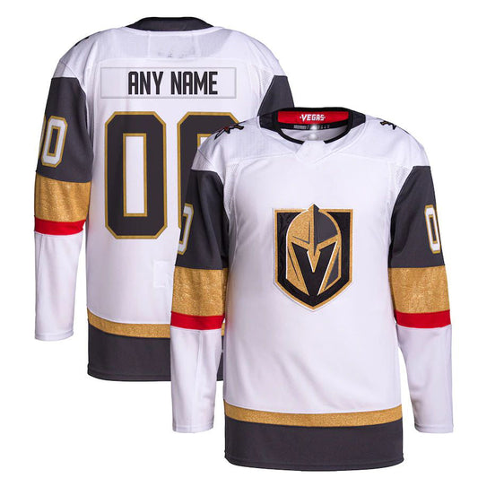 Custom V.Golden Knights Away Primegreen Authentic Pro White Gray Stitched American Hockey Jerseys - Main View