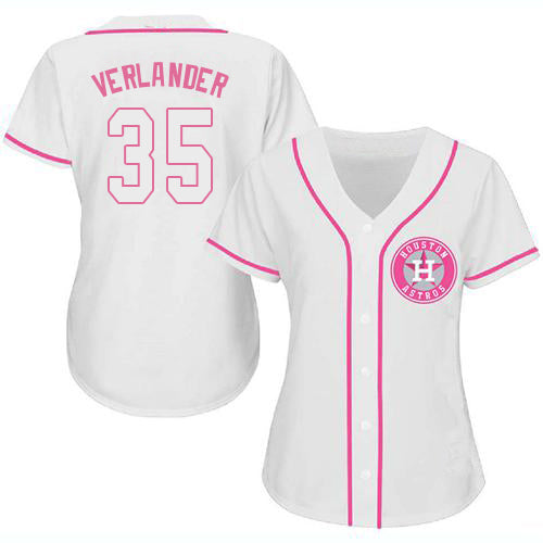Baseball Jersey Houston Astros Justin Verlander White Fashion Stitched Jerseys - Main View