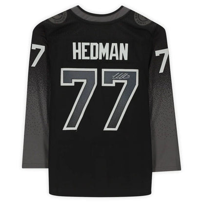 TB.Lightning #77 Victor Hedman Fanatics Authentic Autographed Black Alternate Jersey Stitched American Hockey Jerseys - Main View