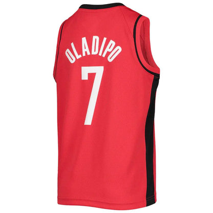 H.Rockets #7 Victor Oladipo 2020-21 Swingman Jersey Icon Edition Red Stitched American Basketball Jersey - Main View