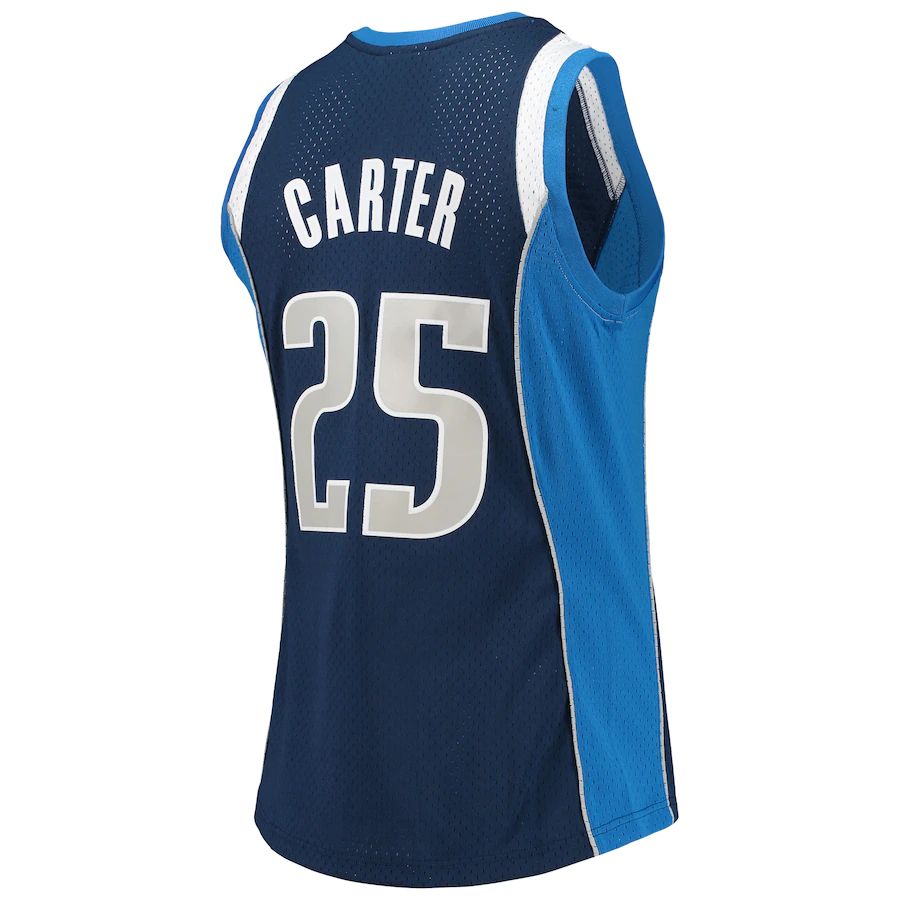 D.Mavericks #25 Vince Carter Mitchell & Ness 2011-12 Hardwood Classics Swingman Jersey Navy Stitched American Basketball Jersey - Main View