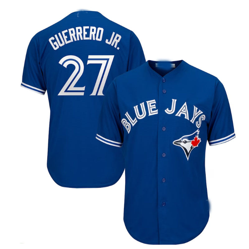 Toronto Blue Jays #27 Vladimir Guerrero Jr. Big & Tall Replica Player Jersey - Royal Baseball Jerseys - Main View