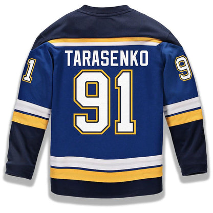 St.L.Blues #91 Vladimir Tarasenko Fanatics Branded Replica Player Jersey Blue Stitched American Hockey Jerseys - Main View